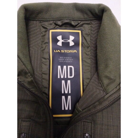 Men's Size M, Under Armour UA Storm Green Outdoor Waterproof Jacket 1239586 - Picture 2 of 10
